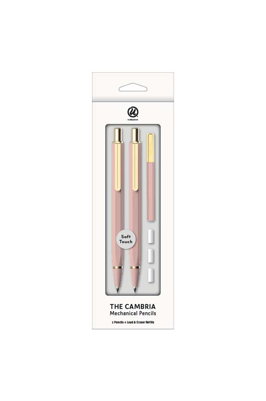 U Brands The Cambria 0.7mm Soft Touch Mechanical Pencil Set - Blush; image 1 of 2