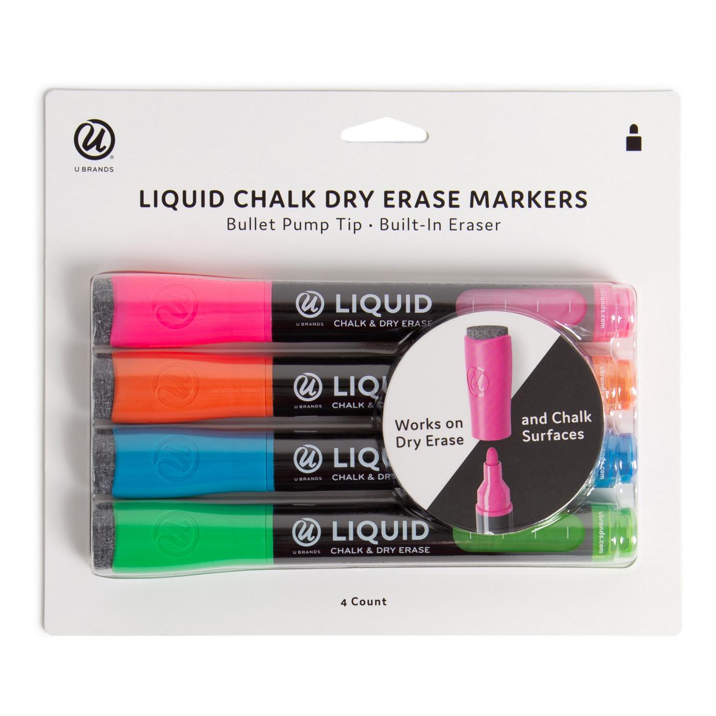 U Brands Bullet Pump Tip Liquid Chalk Dry Erase Markers - Assorted Ink; image 1 of 4