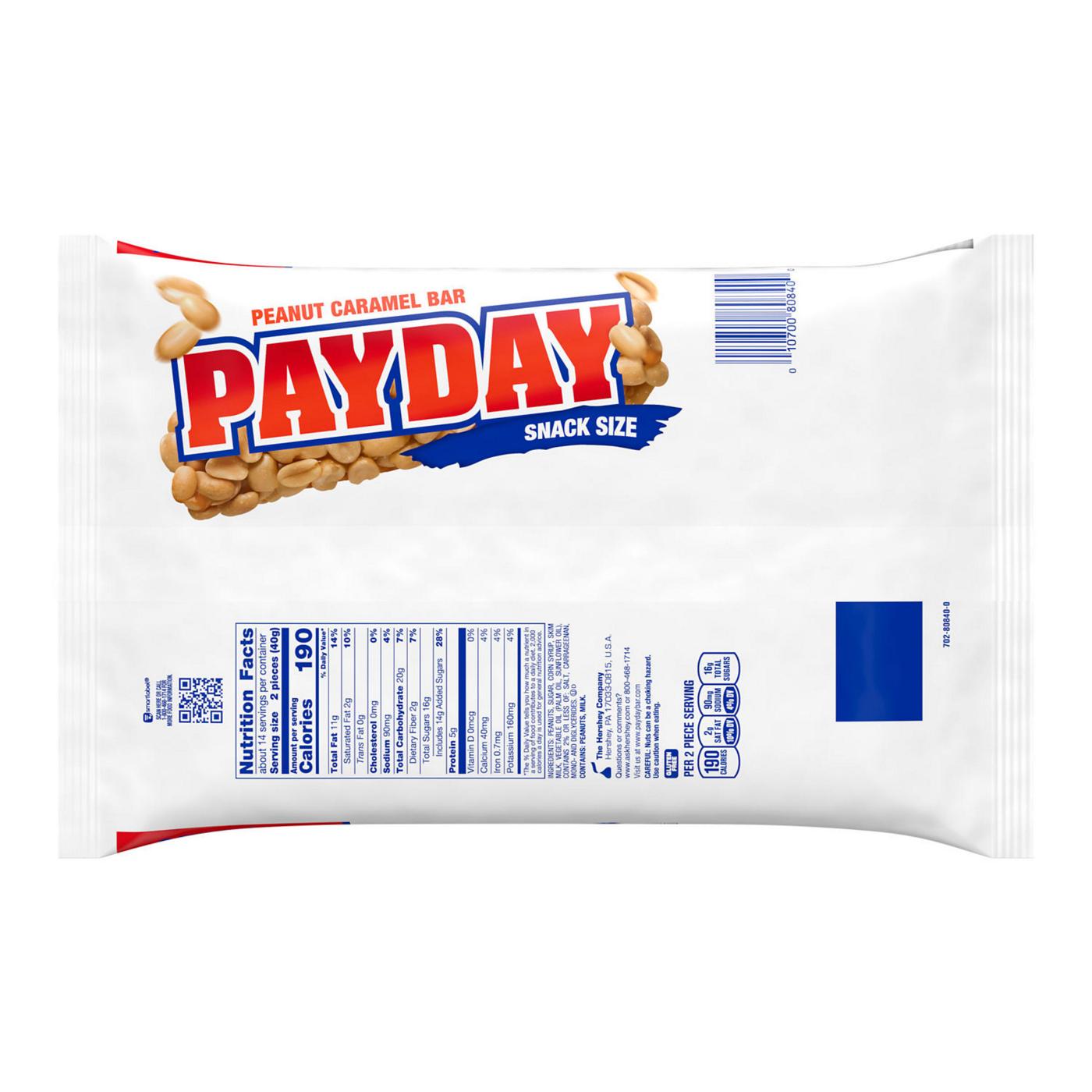 Payday Peanut Caramel Snack Size Candy - Jumbo Bag; image 3 of 4