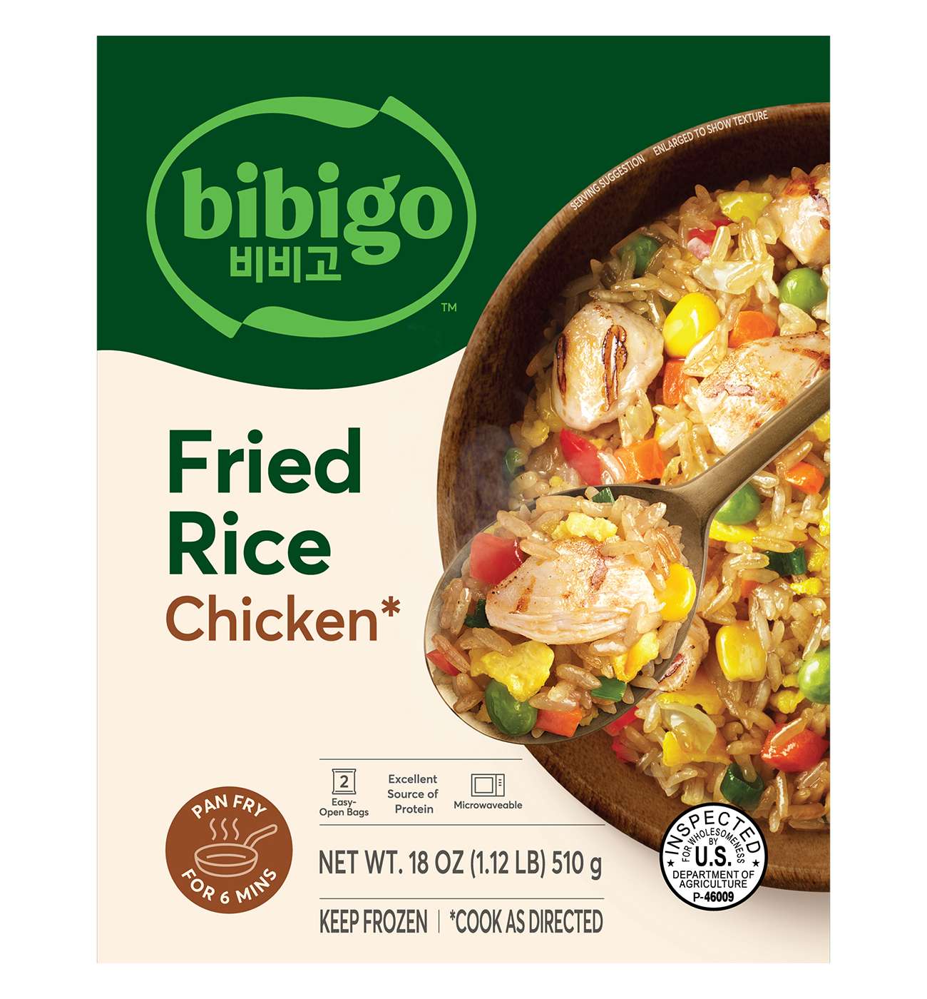 Bibigo Frozen Korean-Style Chicken Fried Rice; image 1 of 2