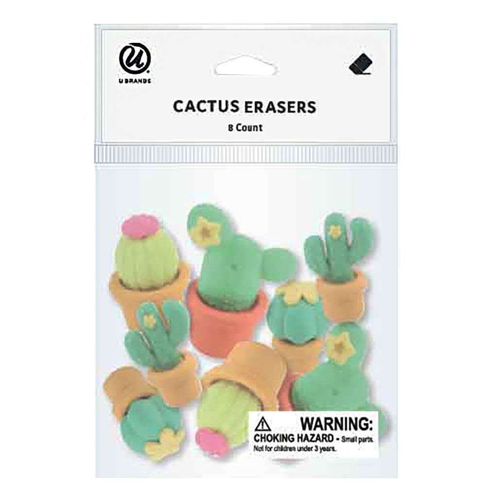 U Brands Cactus Erasers Shop Tools & equipment at HEB