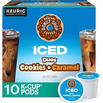 The Original Donut Shop Iced Duos Cookies & Caramel Single Serve Coffee K-Cups