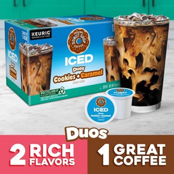 The Original Donut Shop Iced Duos Cookies & Caramel Single Serve Coffee K-Cups