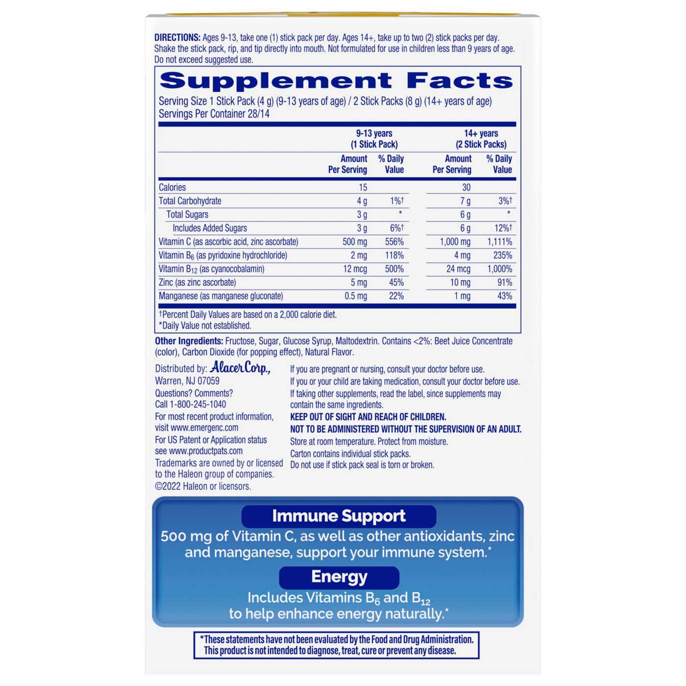 Emergen-C Crystals On-The-Go Packets - Strawberry Burst; image 4 of 8