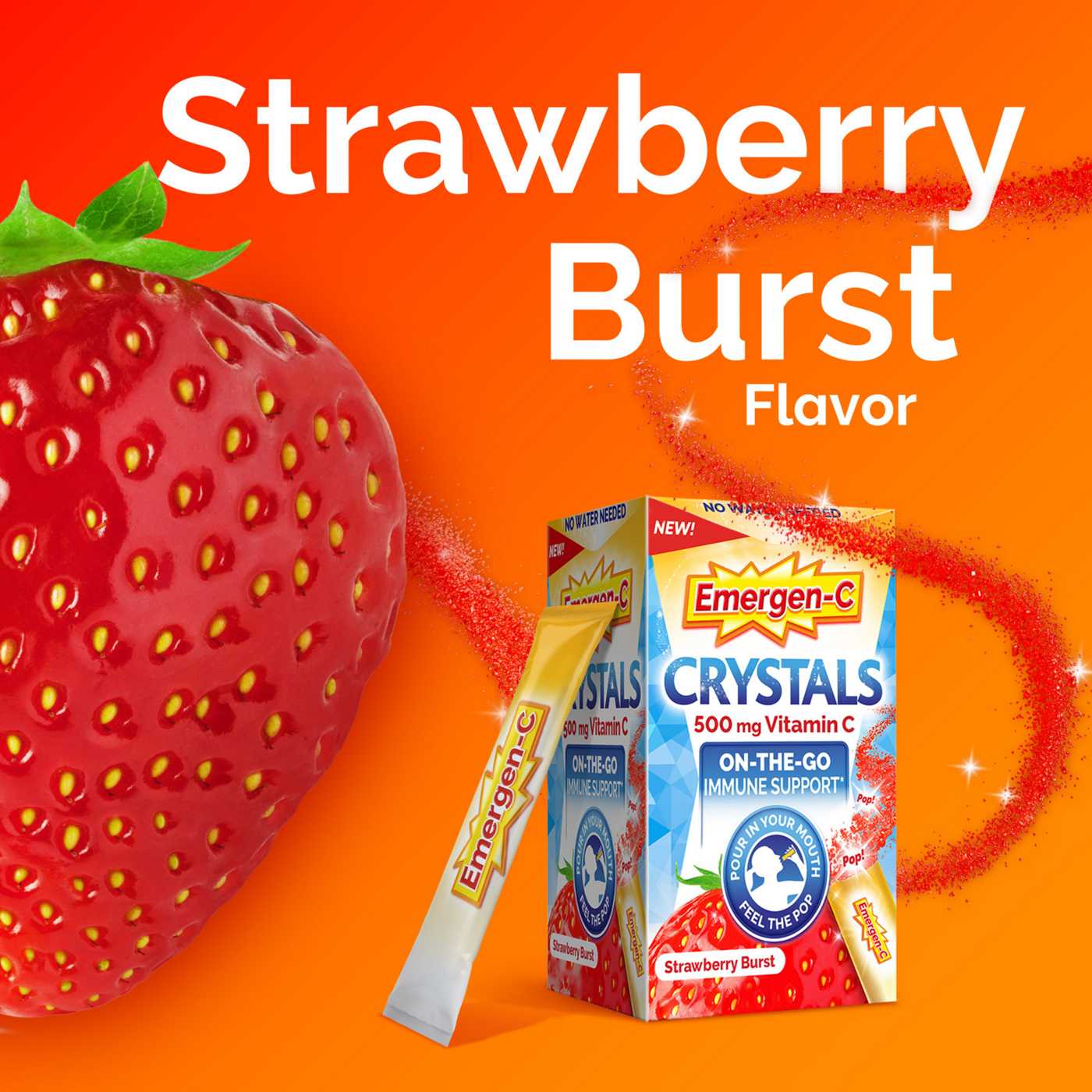 Emergen-C Crystals On-The-Go Packets - Strawberry Burst; image 6 of 8