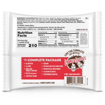 Lenny & Larry's The Complete Cookie - 8g Protein Double Chocolate, Snack Size