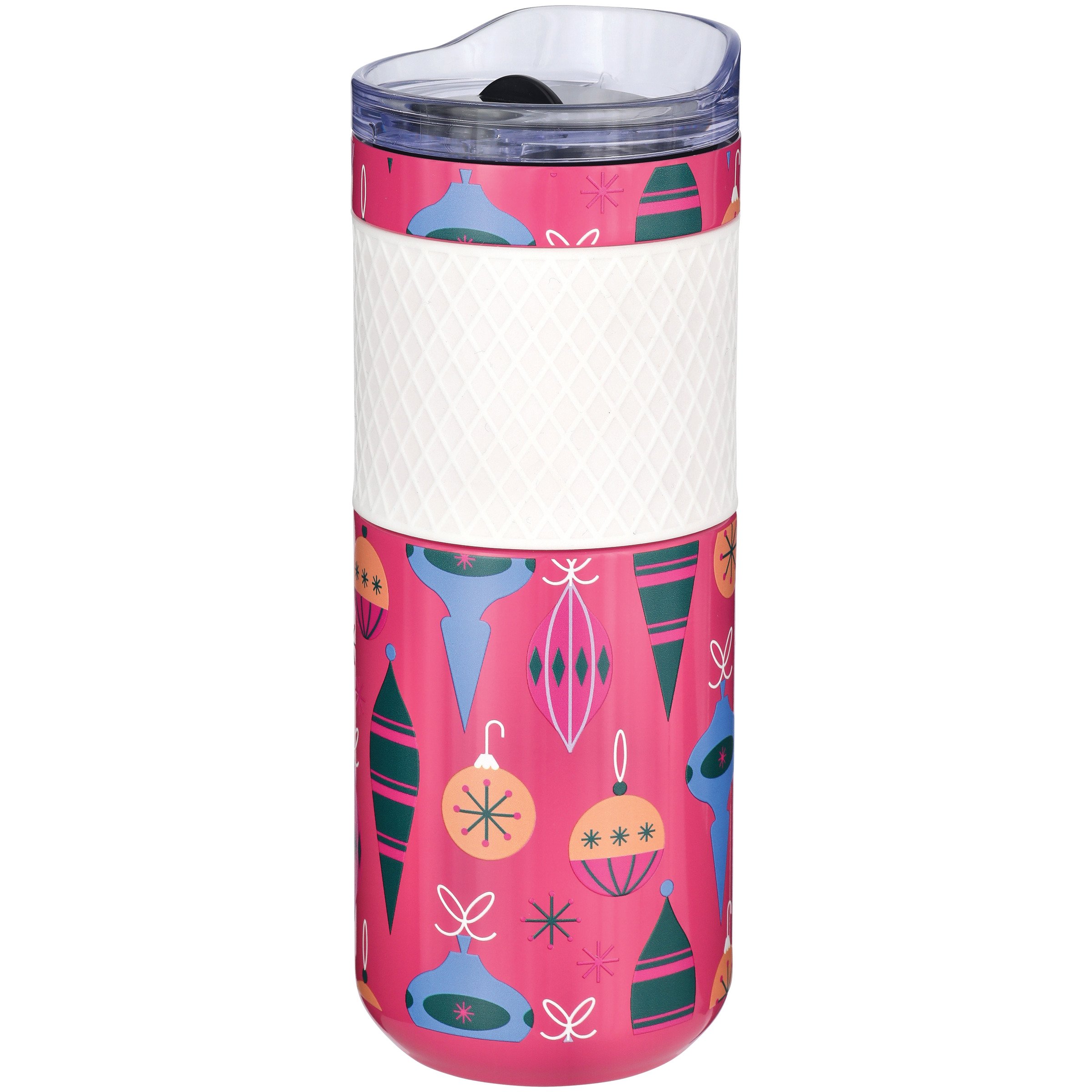 Destination Holiday Ornaments Stainless Steel Coffee Cup with Grip