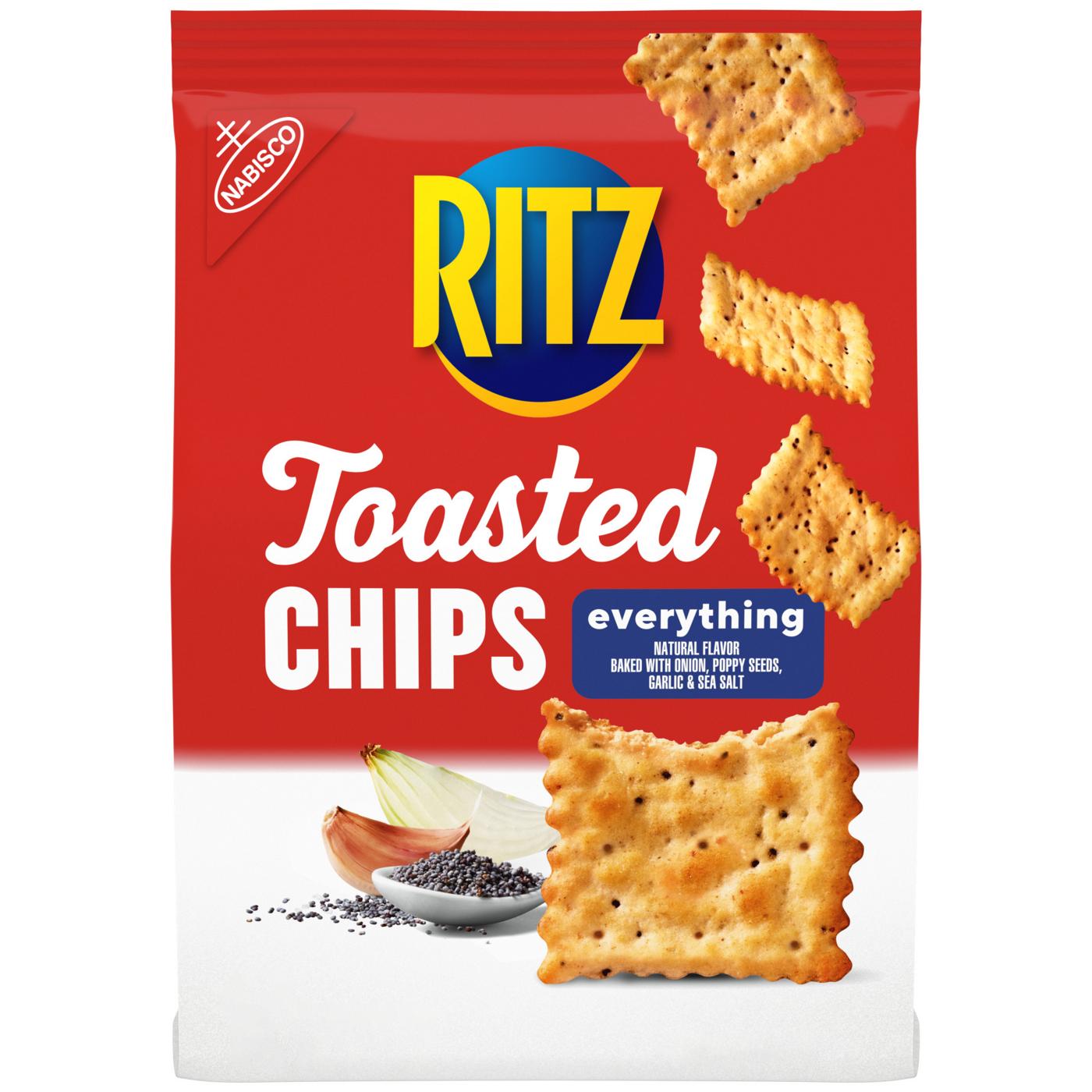 Ritz Toasted Chips Everything Crackers; image 1 of 9