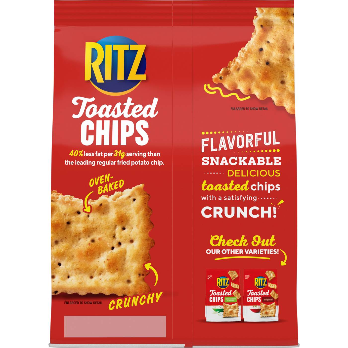 Ritz Toasted Chips Everything Crackers; image 3 of 9