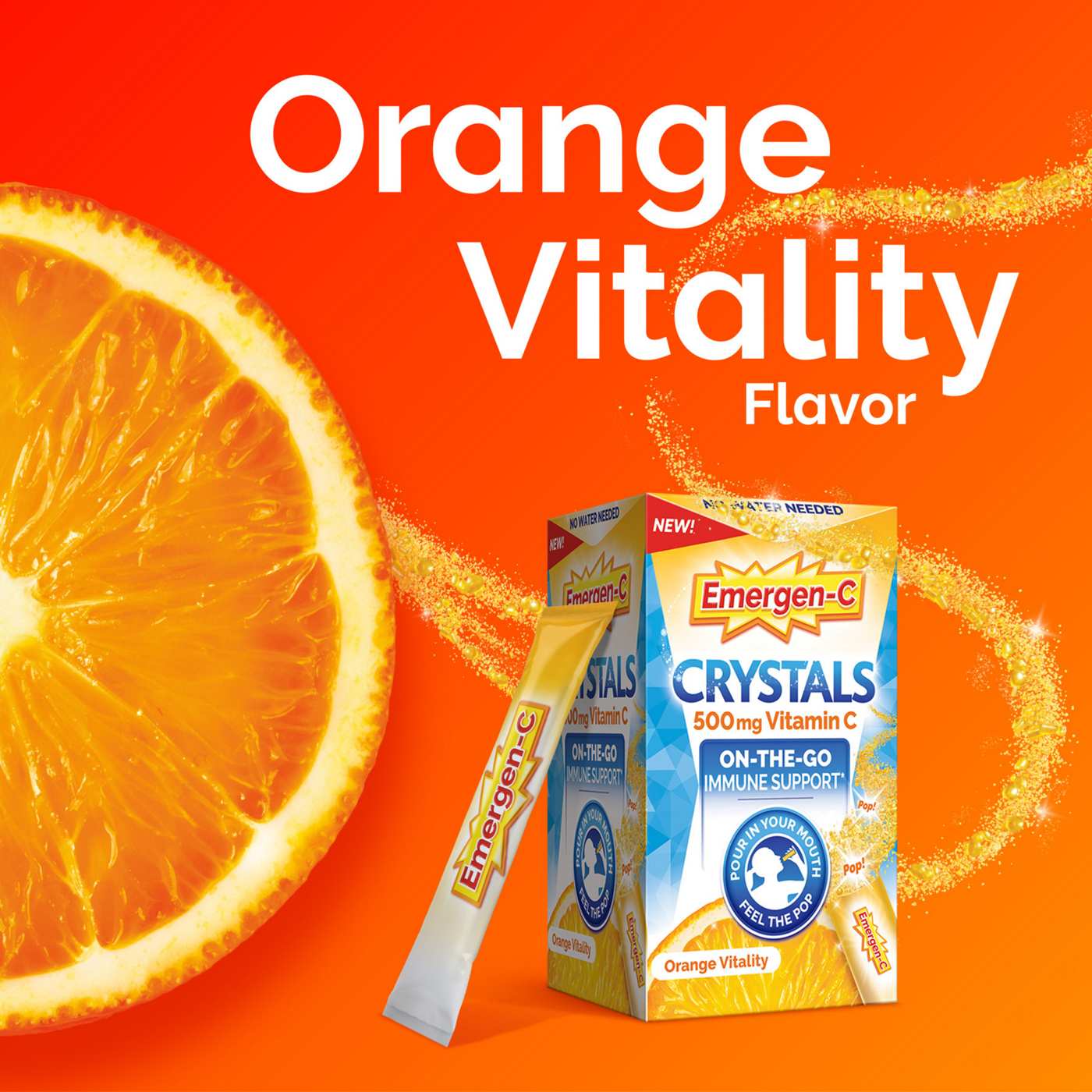 Emergen-C Crystals On-The-Go Packets - Orange Vitality; image 4 of 8