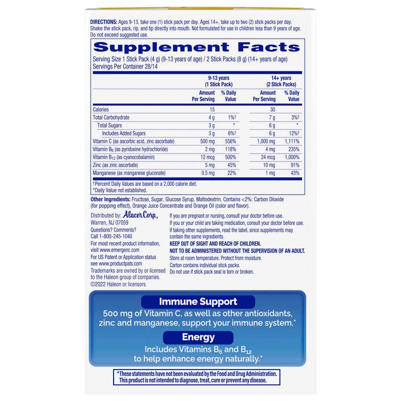 Emergen-C Crystals On-The-Go Packets - Orange Vitality; image 6 of 8