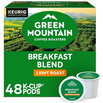 Green Mountain Coffee Breakfast Blend Light Roast Single Serve Coffee K Cups