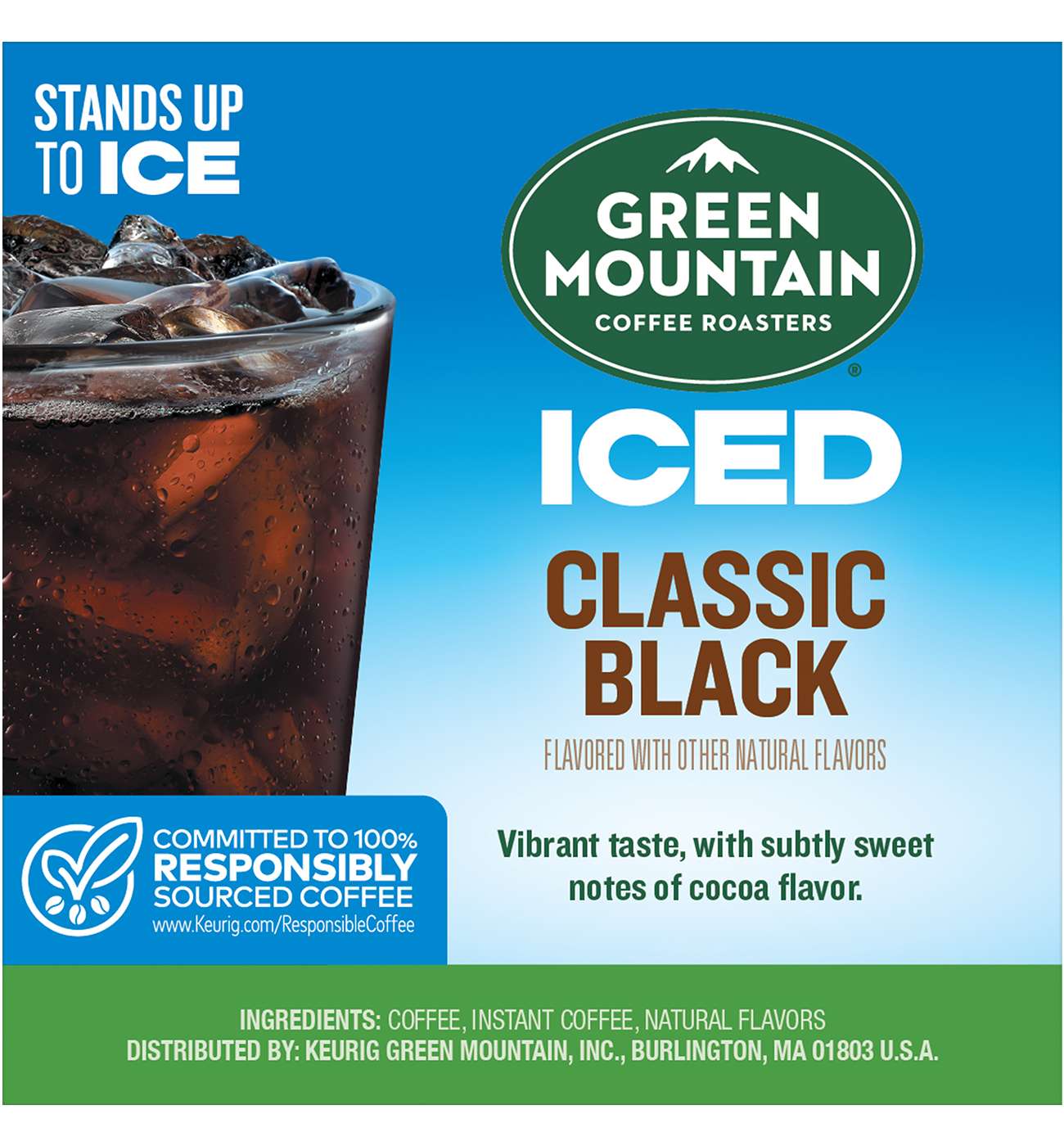 Green Mountain Coffee Brew Over Ice Classic Black Single Serve Coffee K-Cups; image 2 of 4