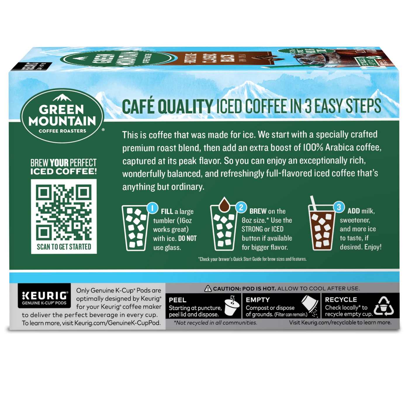 Green Mountain Coffee Brew Over Ice Classic Black Single Serve Coffee K-Cups; image 4 of 4