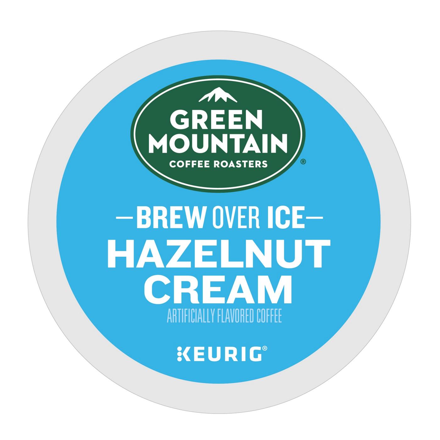 Green Mountain Coffee Brew Over Ice Hazelnut Cream Single Serve Coffee