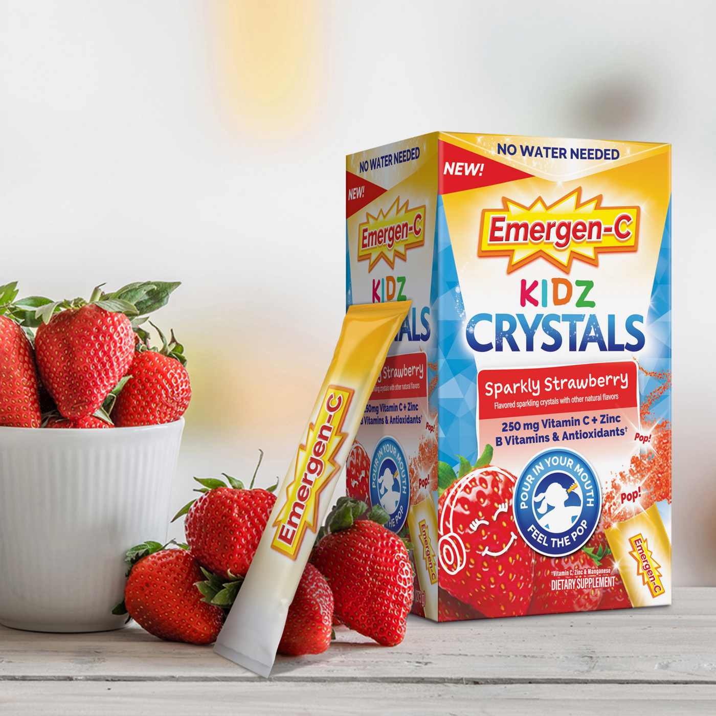 Emergen-C Kids Crystals Stick Packs - Sparkly Strawberry; image 4 of 8