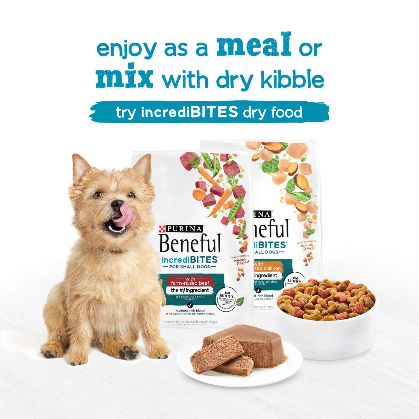 Beneful Beneful IncrediBites With Chicken and Natural Bacon Flavor and Porterhouse Steak Flavor Wet Dog Food Variety Pack; image 5 of 7