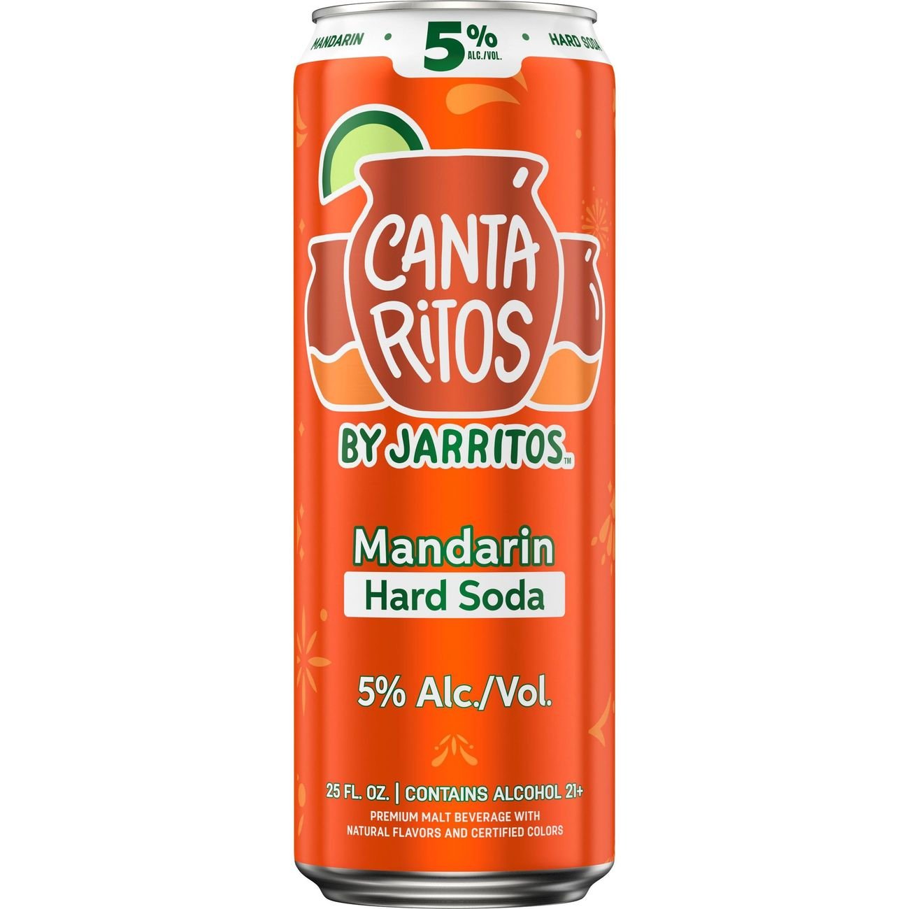 Cantaritos by Jarritos Mandarin Hard Soda 25 oz Can Shop Malt