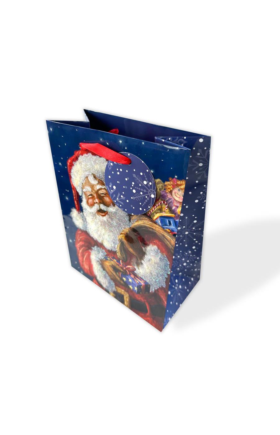 Destination Holiday Toy Sack Santa Christmas Gift Bag - Small; image 3 of 3