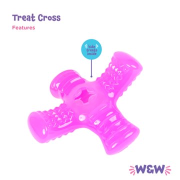 Woof & Whiskers Treat Cross Dog Toy