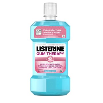 Listerine Gum Therapy Antiplaque & Gingivitis Antiseptic Mouthwash - Glacier Mint, 16.9 oz