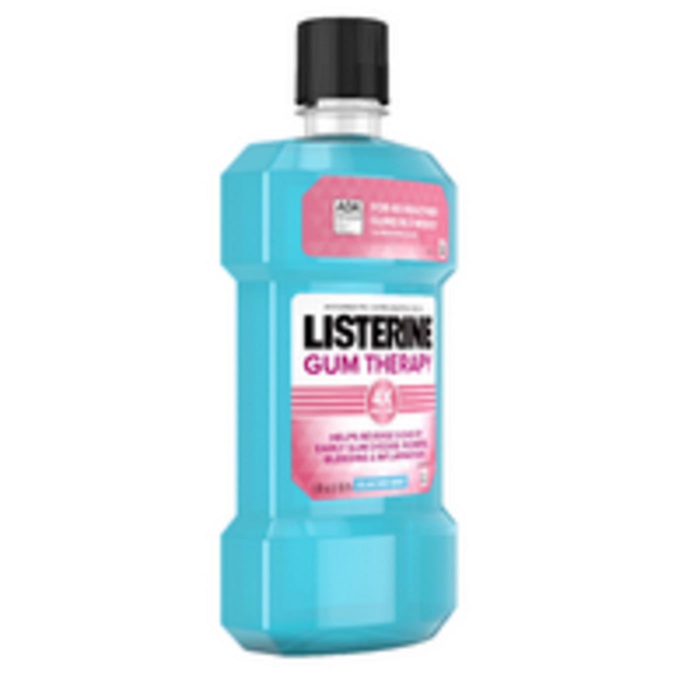 Listerine Gum Therapy Antiplaque & Gingivitis Antiseptic Mouthwash - Glacier Mint; image 2 of 6