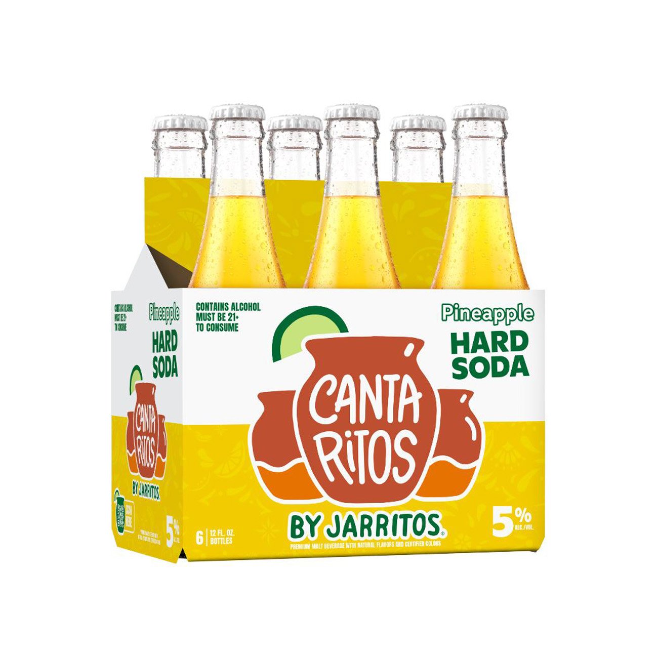 Cantaritos By Jarritos Pineapple Hard Soda 6 Pk Bottles - Shop Malt ...