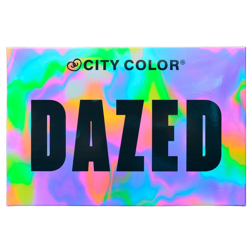 City Color Dazed Pressed Glitter Palette Shop Eyeshadow at HEB