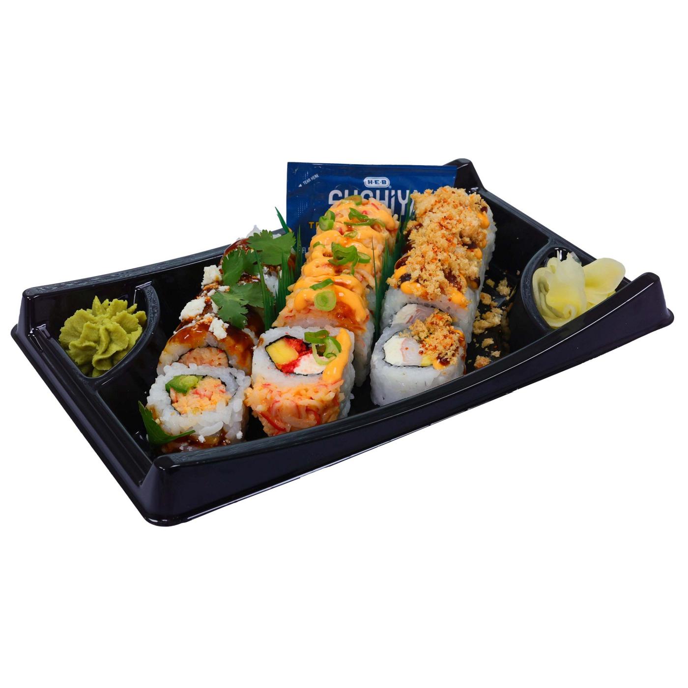 H-E-B Sushiya 3 Amigos Sushi Combo Pack; image 3 of 4