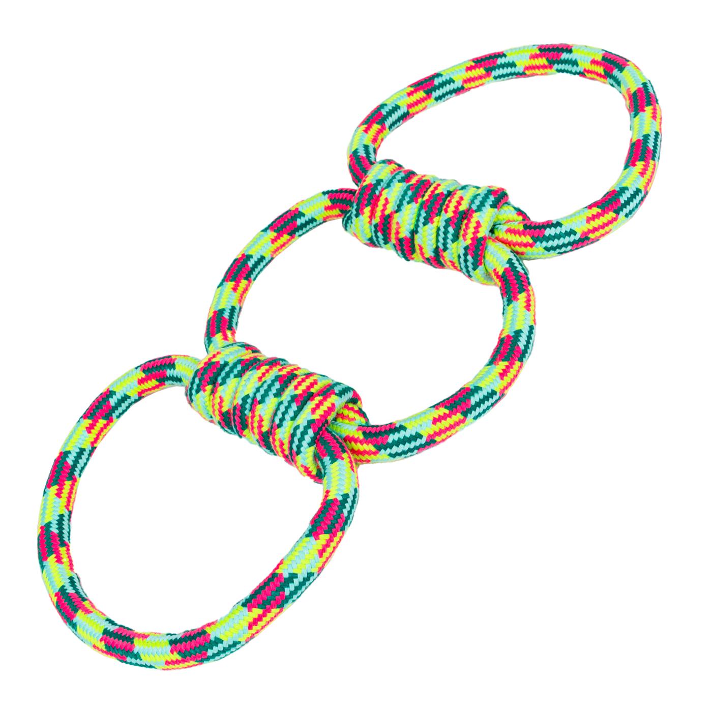 Woof & Whiskers 3 Loop Rope Dog Toy; image 1 of 3