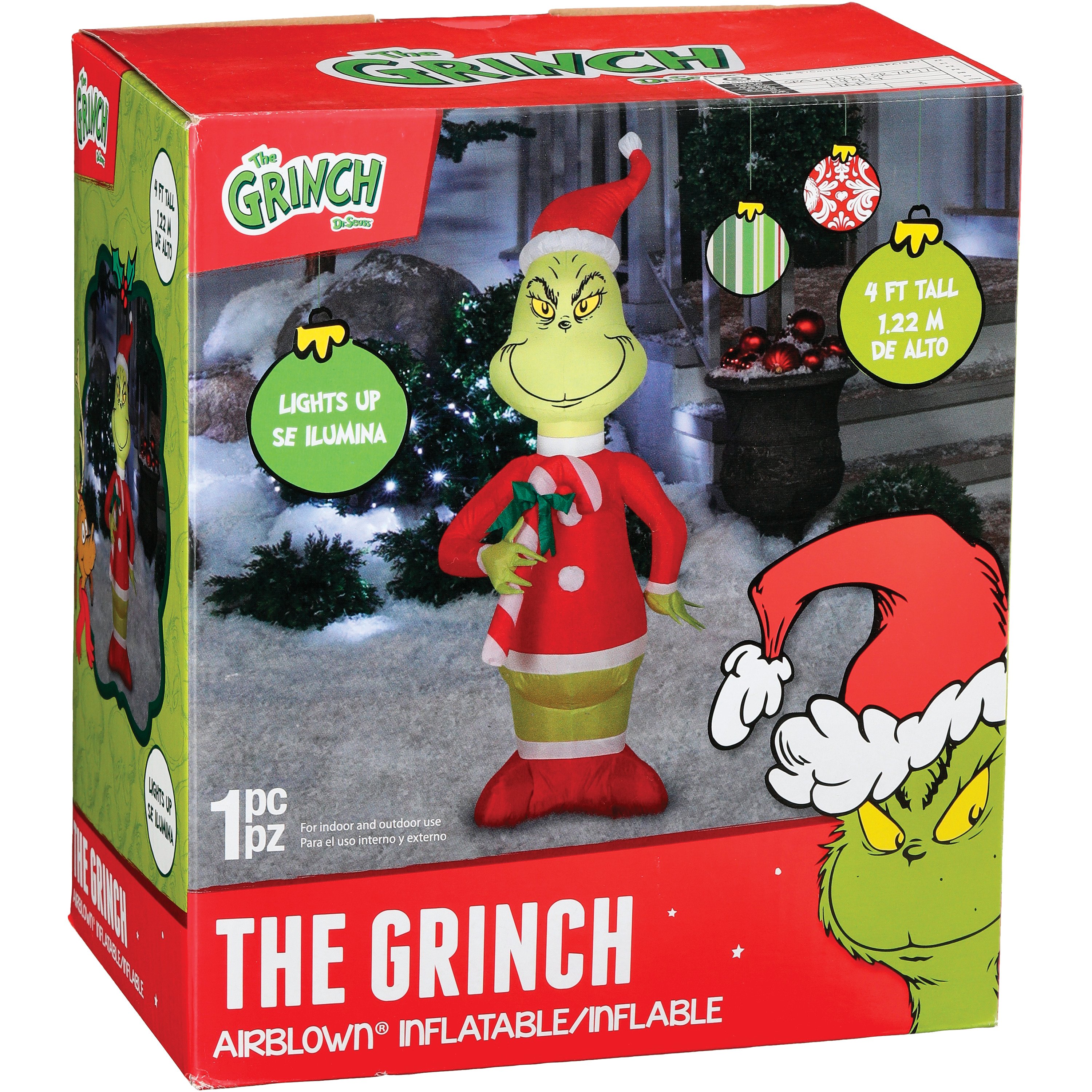 Gemmy 3.5-ft Lighted Dr. Seuss The Grinch Christmas Inflatable at