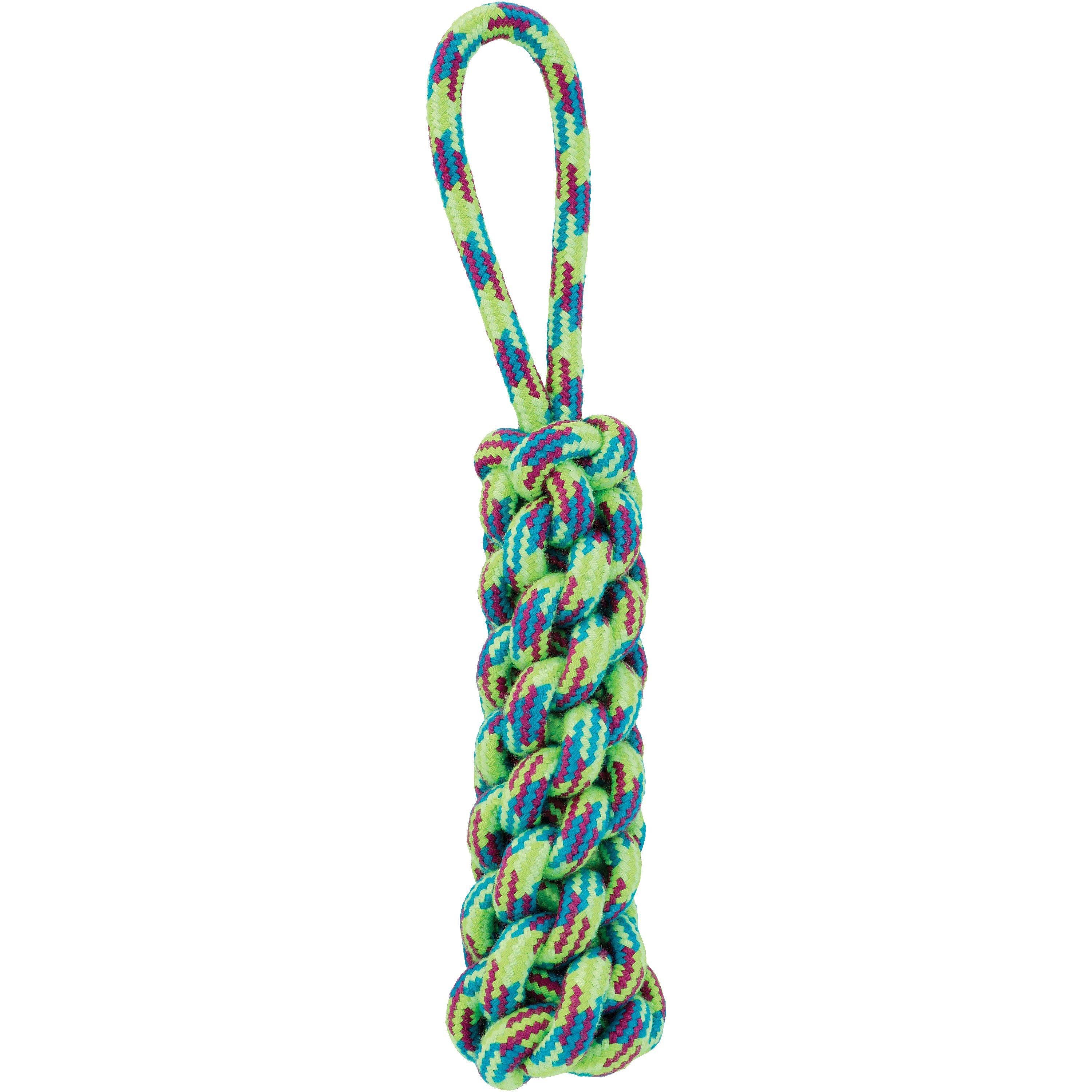 Woof & Whiskers Long Weaved Knot Rope Dog Toy - Shop Rope & Tug Toys at  H-E-B