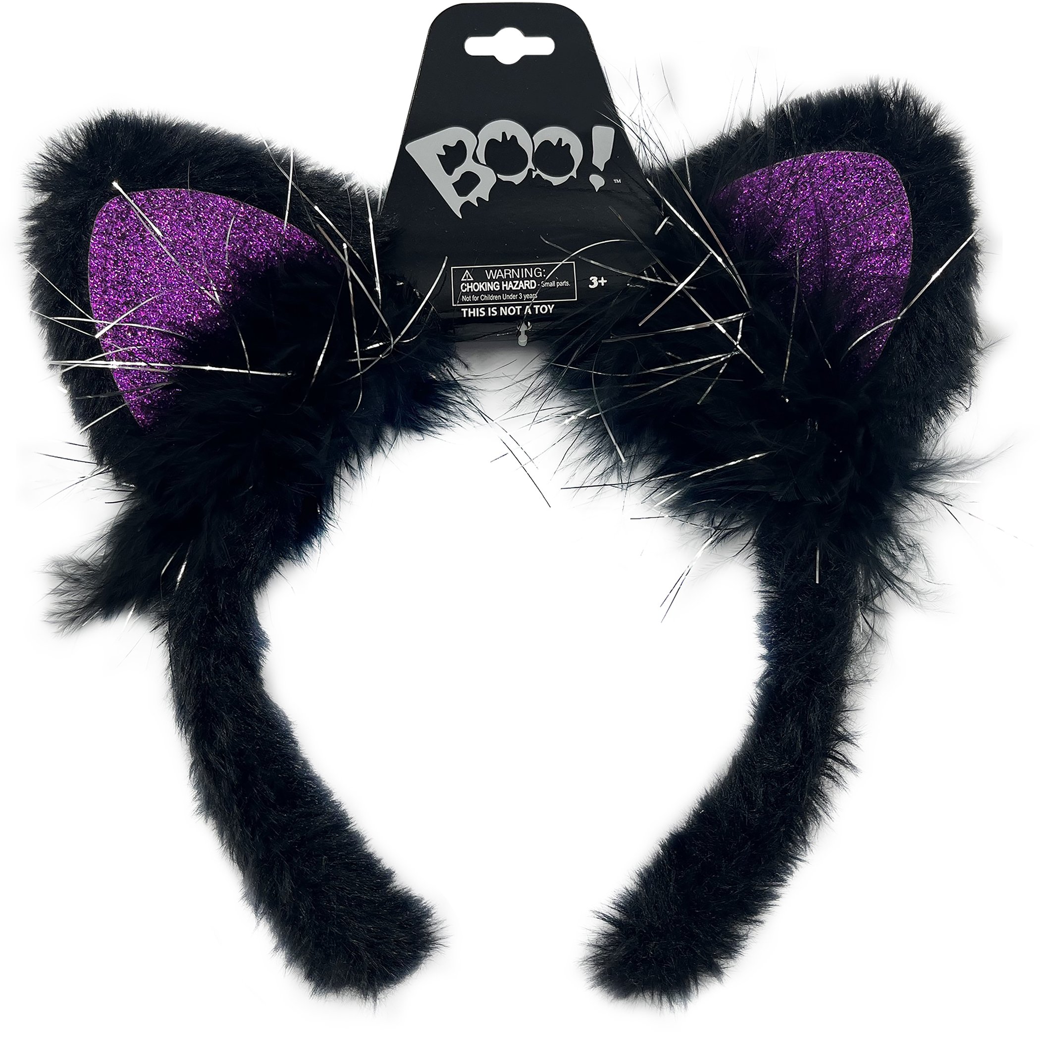 Boo Plush Cat Ears Headband Purple Shop Hair Accessories At H E B