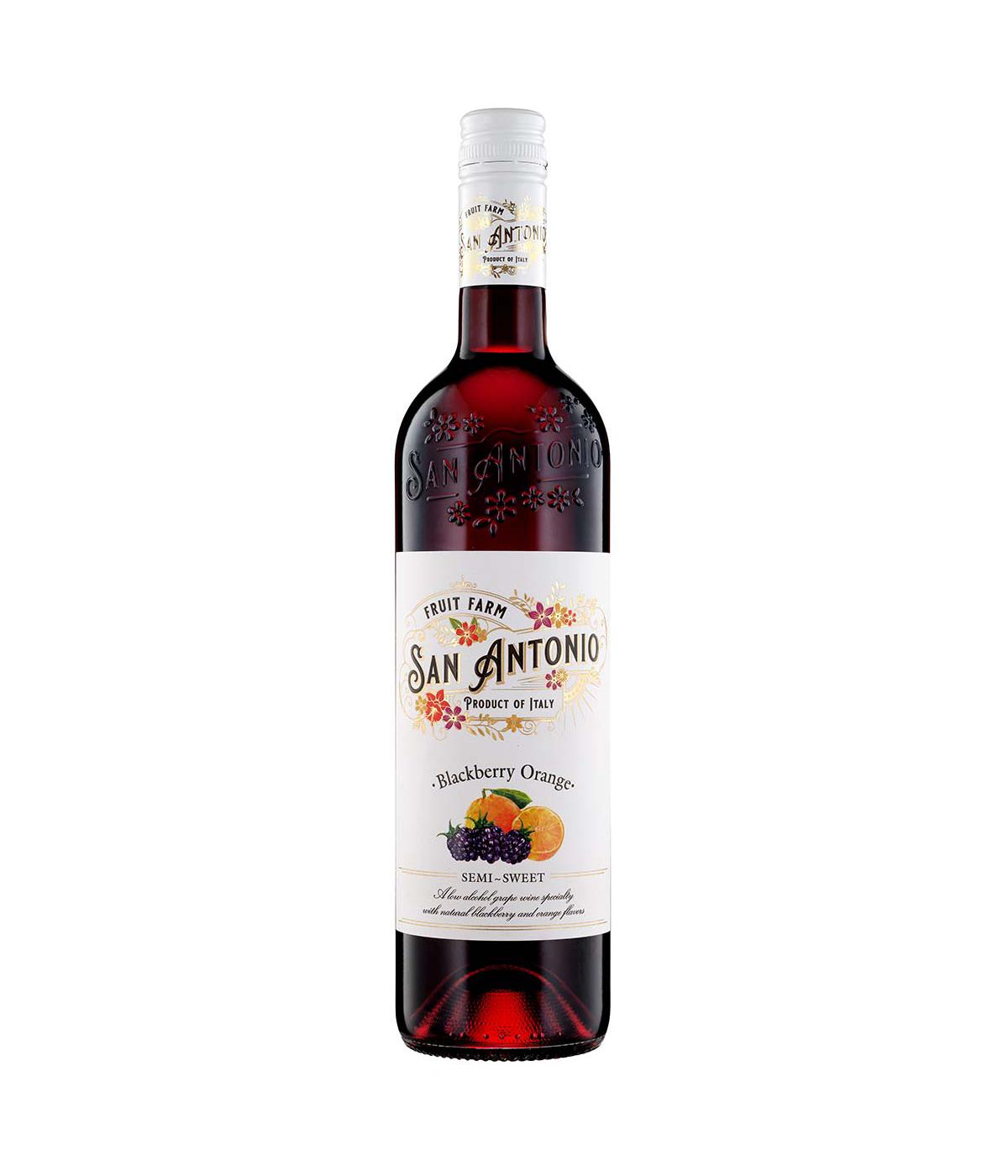 San Antonio Fruit Farm Blackberry Orange Semi-Sweet Wine; image 1 of 2