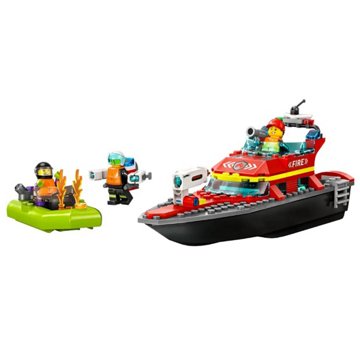 LEGO City Fire Rescue Boat Set, 144 pc