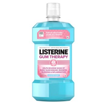 Listerine Gum Therapy Anti-Gingivitis Mouthwash - Glacier Mint, 33.8 oz