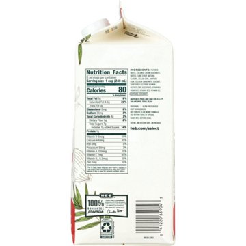 Higher Harvest by H-E-B Non-Dairy Original Coconut Milk, 1/2 gal