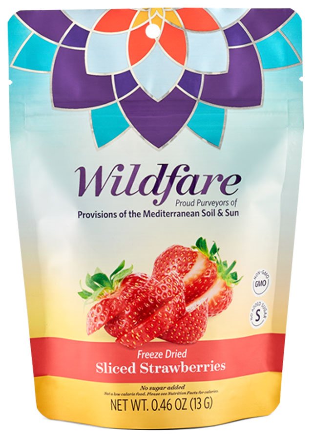 Wildfare Freeze Dried Sliced Strawberries, 0.46 oz | Central