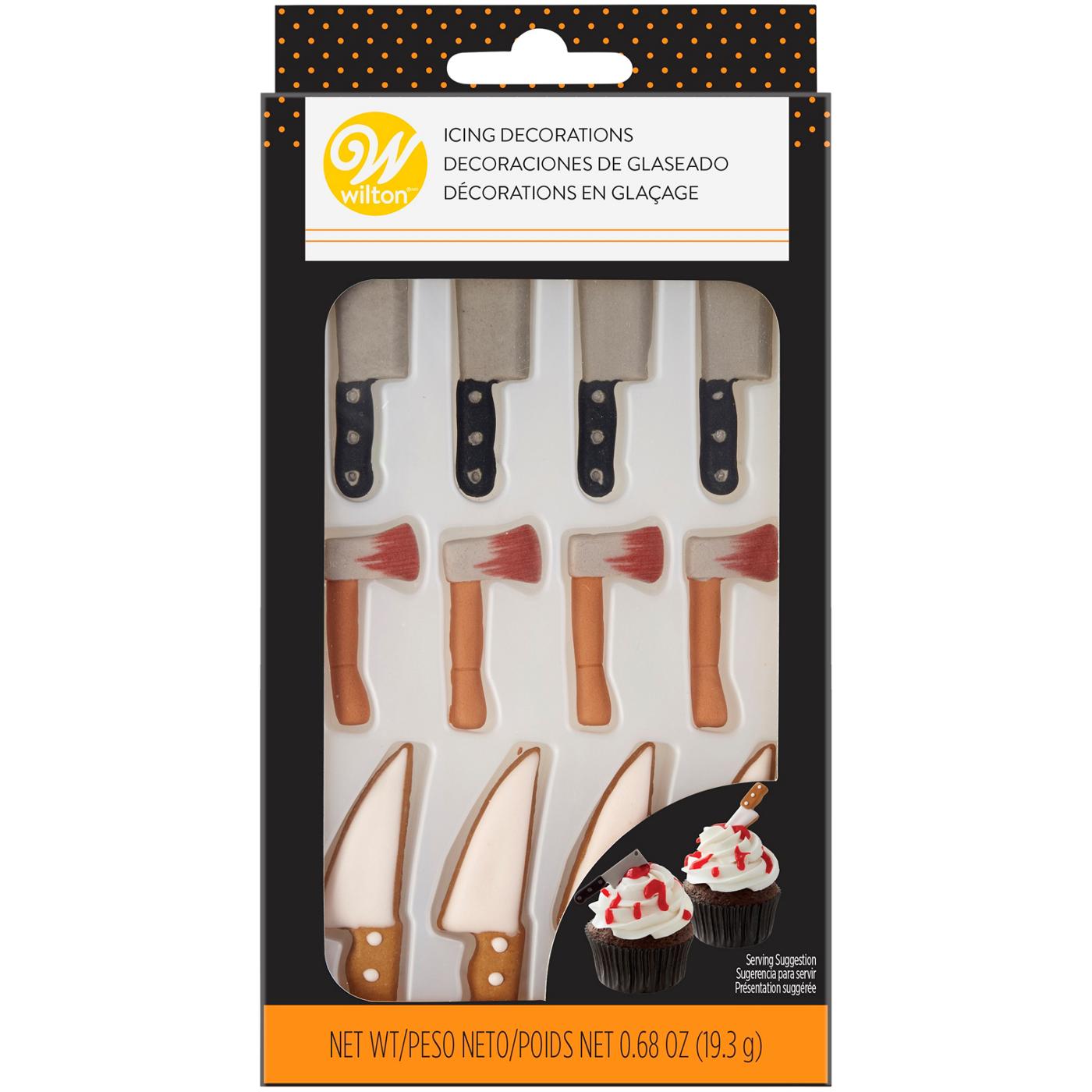 Wilton Halloween Axe Icing Decorations; image 1 of 2