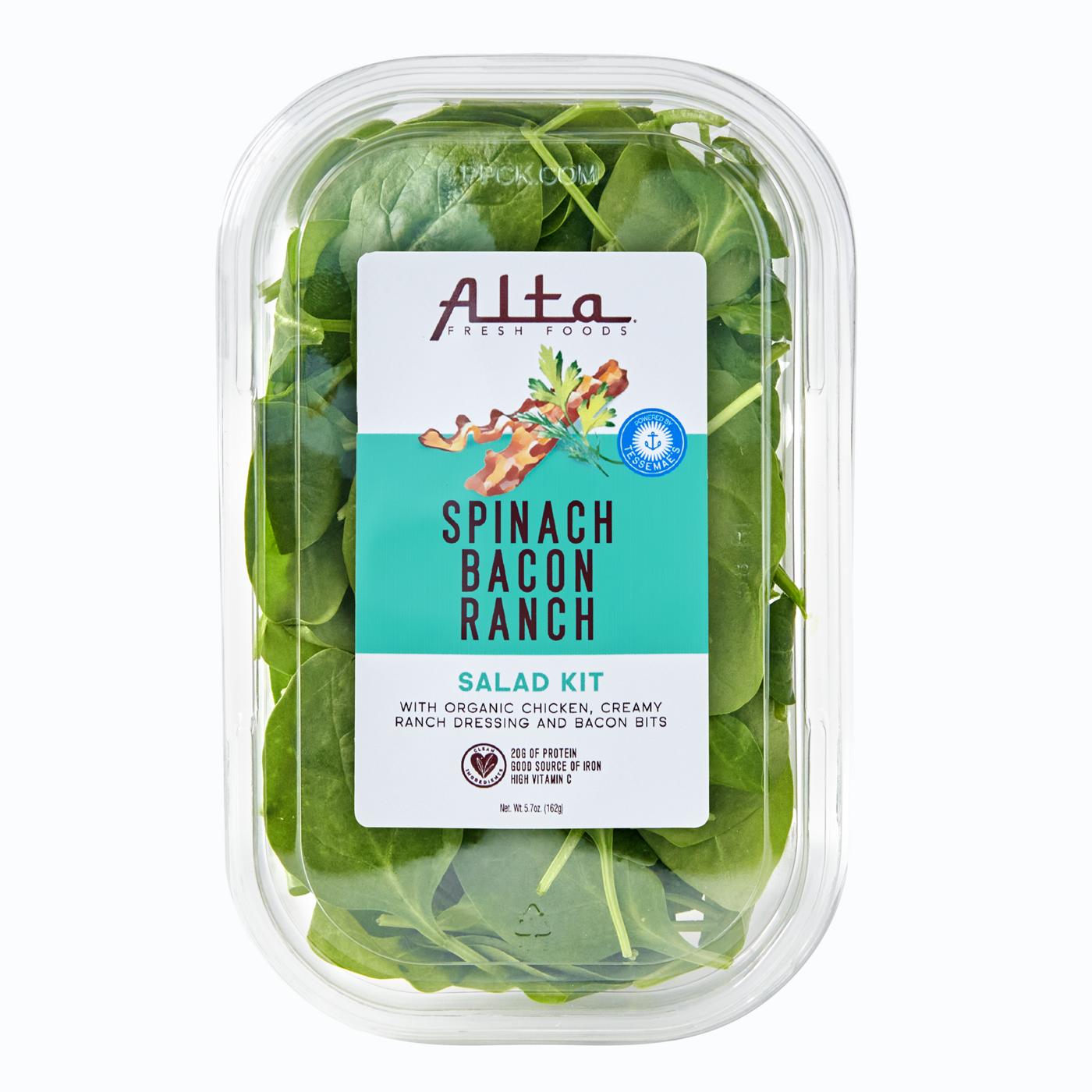Alta Fresh Foods Salad Kit Spinach Bacon Ranch Shop Salads at HEB