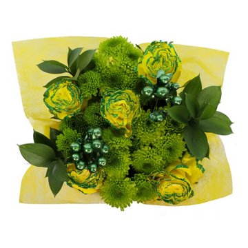 Floral Yellow & Green Bouquet