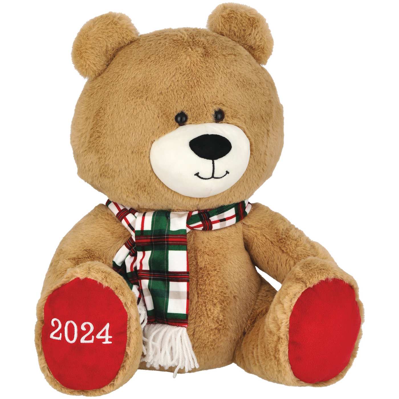 Destination Holiday 2024 Bode Bear Christmas Plush - Tan; image 1 of 2