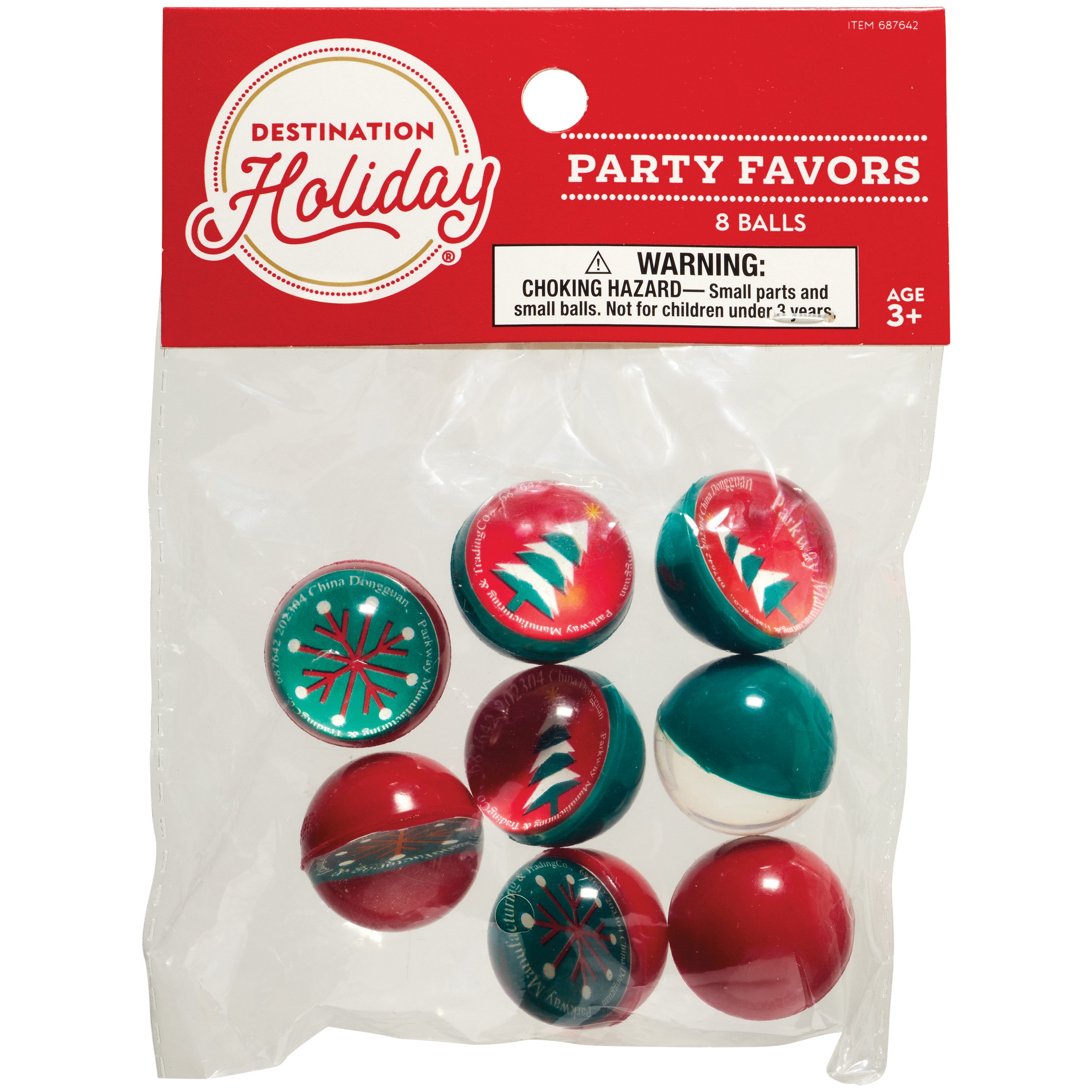 Destination Holiday Christmas Bouncy Balls Shop Party Decor at HEB