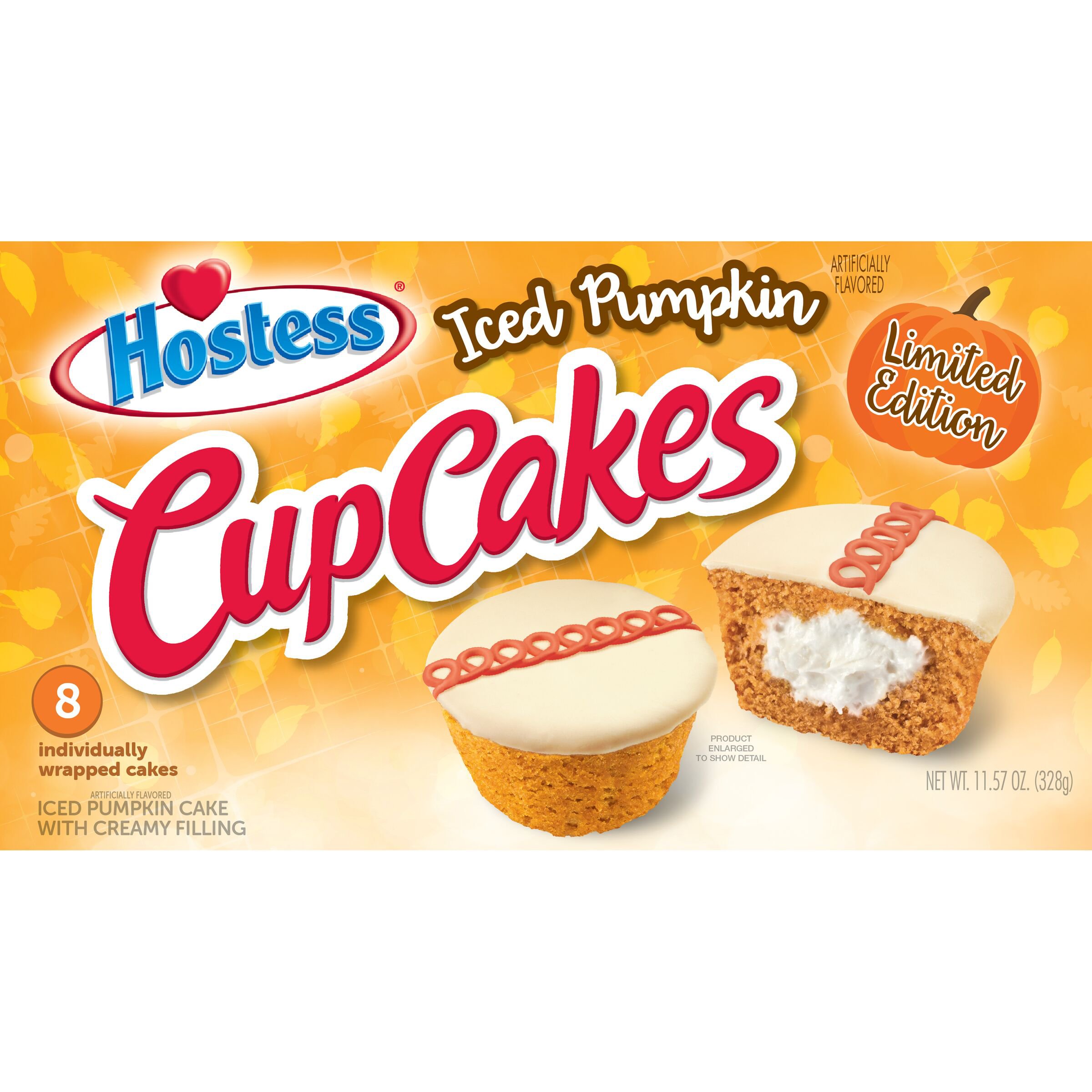 Hostess Iced Pumpkin Cupcakes Shop Snack Cakes at HEB