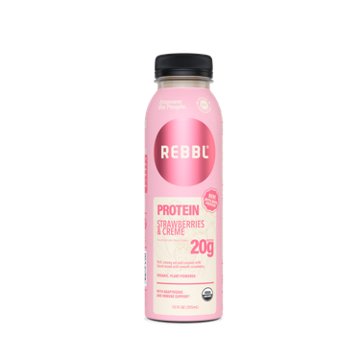 REBBL 20g Protein Shake - Strawberries & Creme, 12 oz