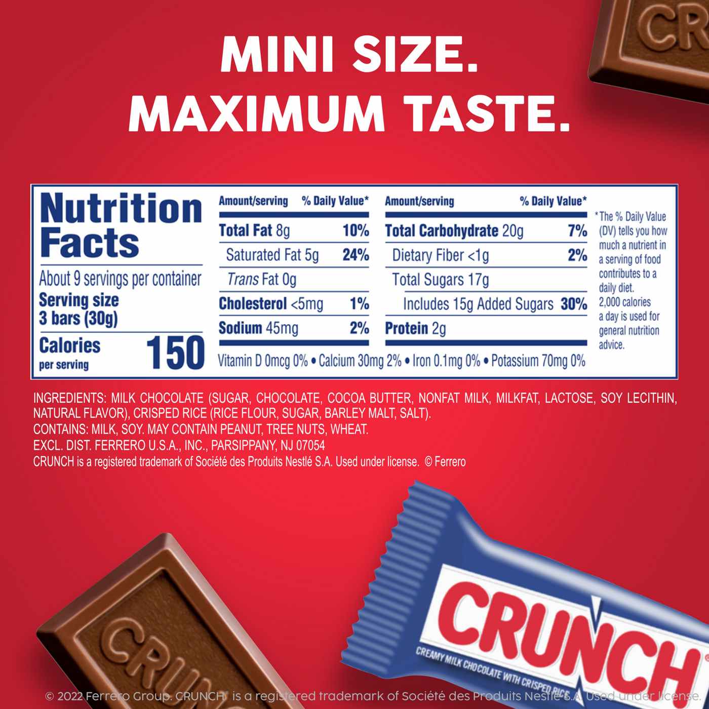 Crunch Minis Candy Bars - Share Pack; image 2 of 4