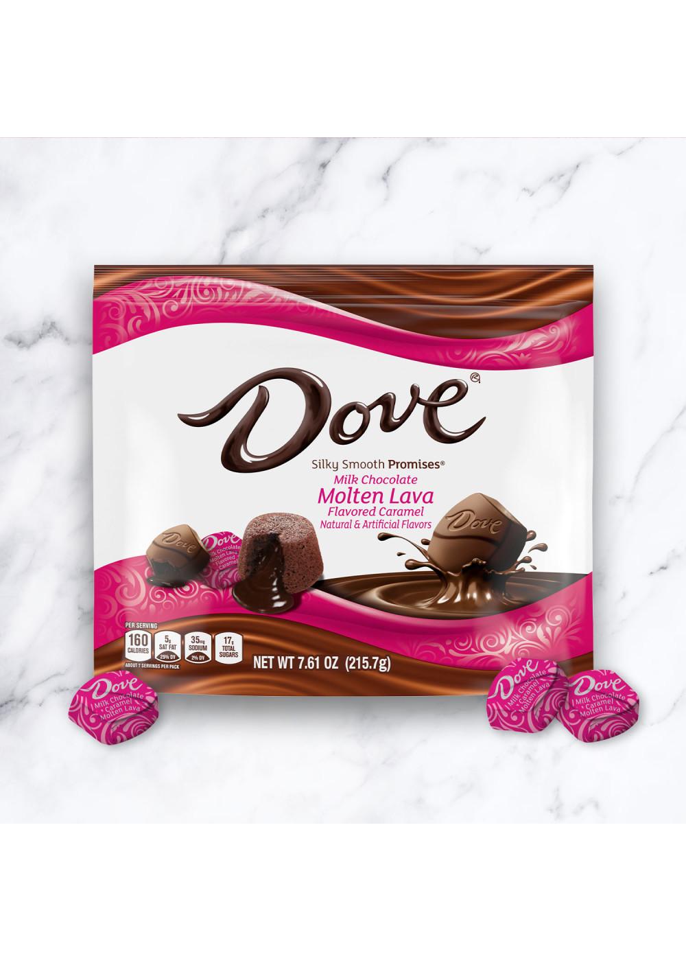 Dove Promises Milk Chocolate Molten Lava Caramel Candy; image 2 of 7