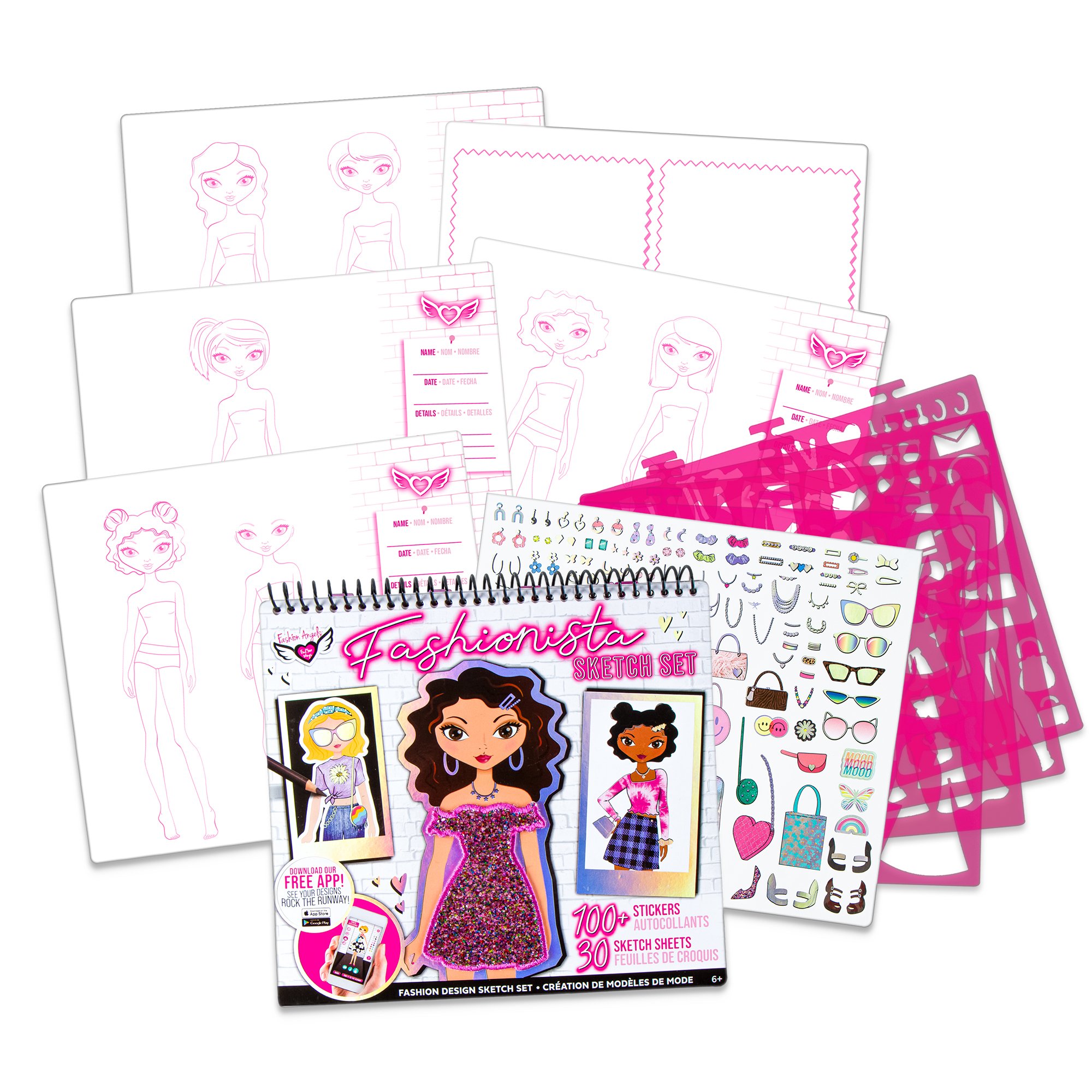 Fashion Angels - 36112603  Fashion Sketch Portfolio & Carry Keeper, 1 Set  - Jay C Food Stores