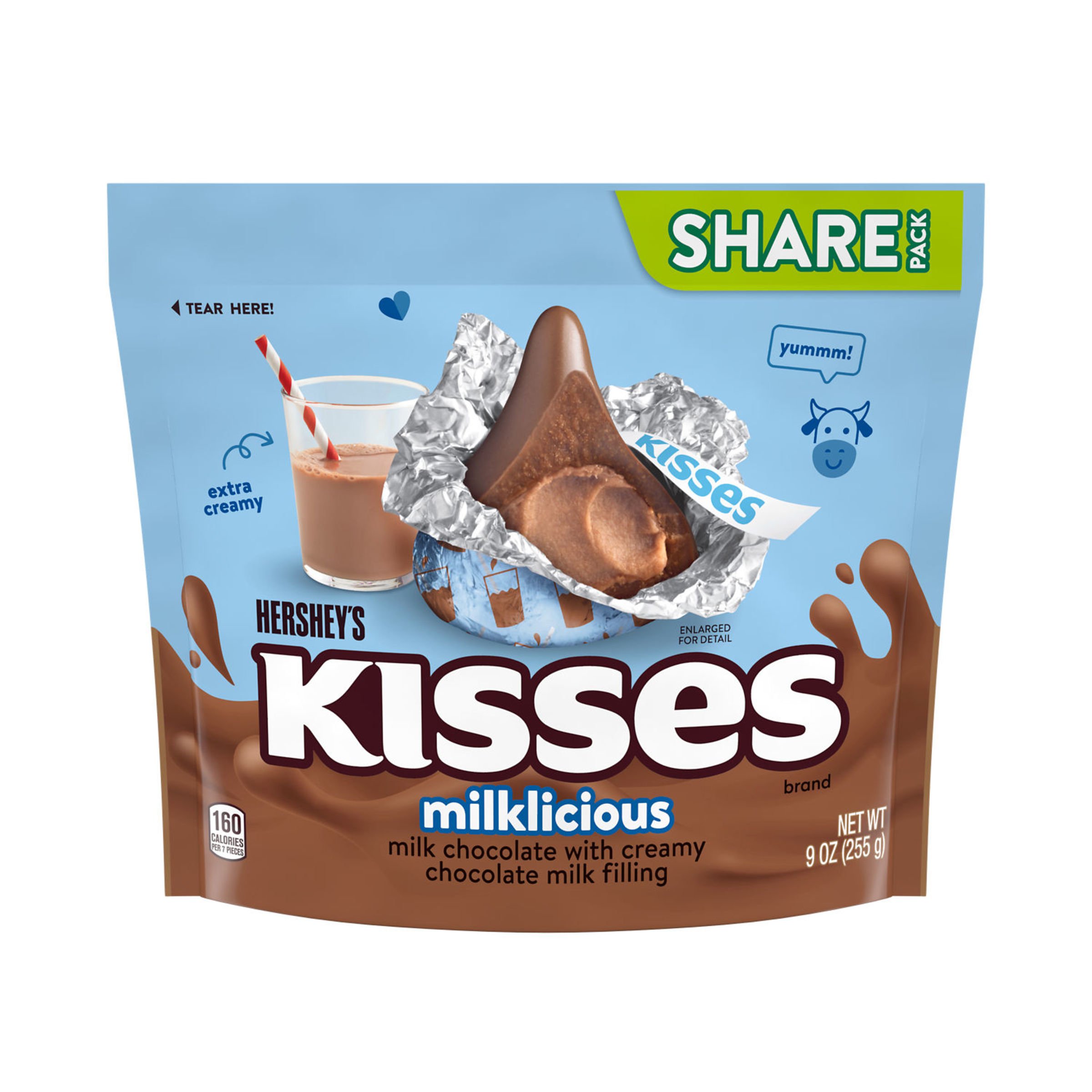 Hershey S Kisses Milklicious Milk Chocolate Candy Share Pack Shop