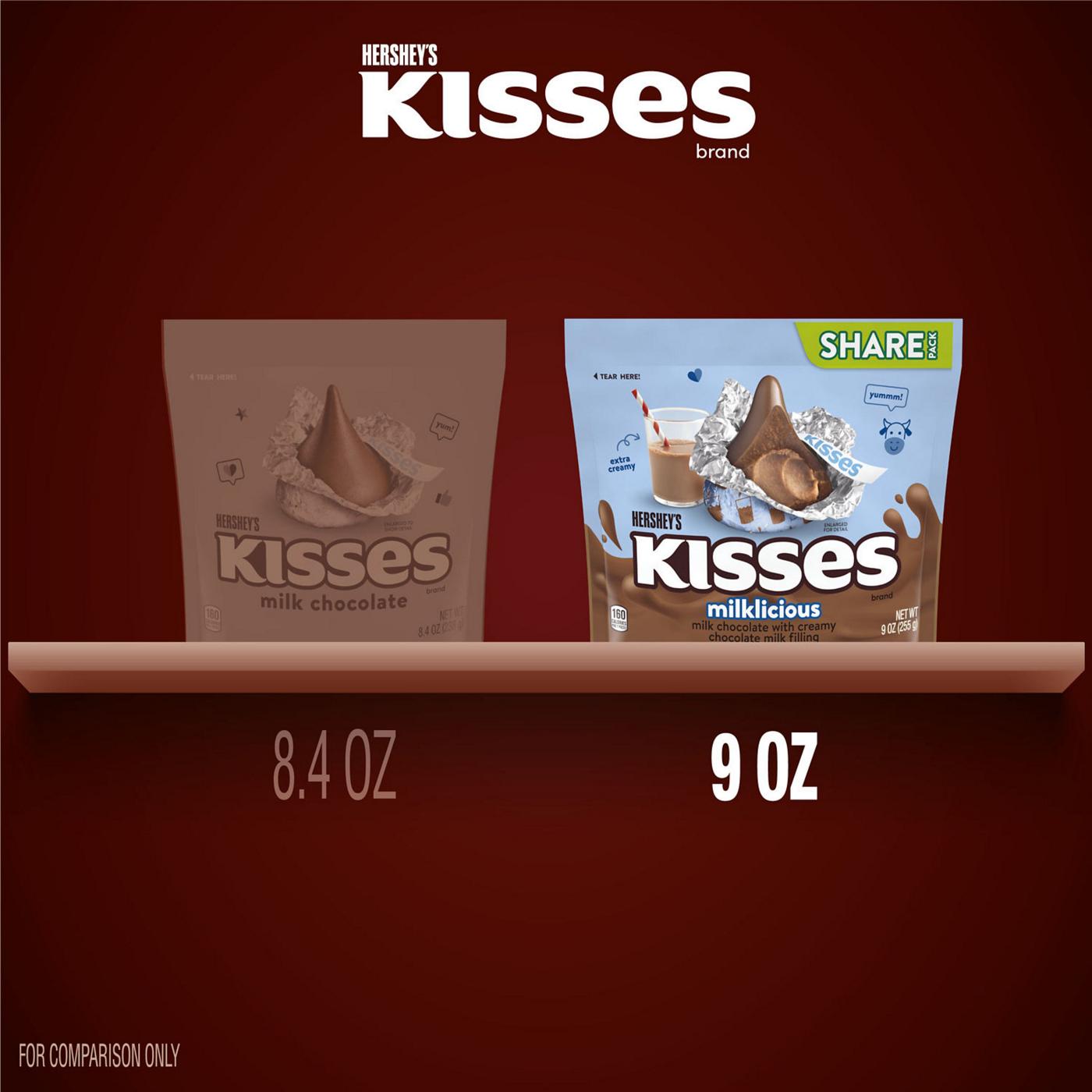 Hershey's Kisses Milklicious Milk Chocolate Candy - Share Pack; image 3 of 7